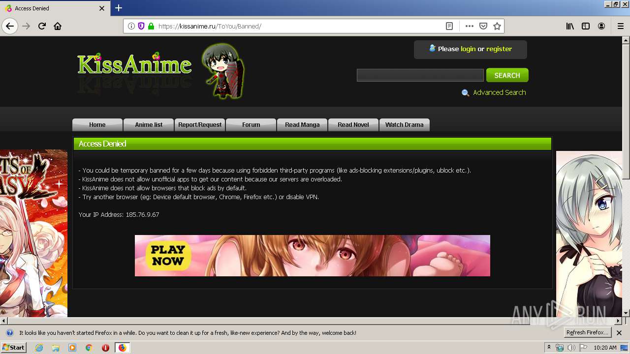 How to Block Ads on KissAnime (and not get banned)