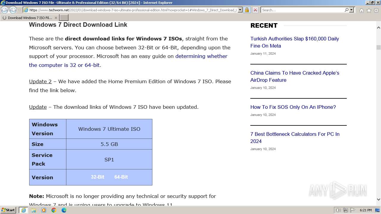 Malware analysis https://www.techworm.net/2022/01/download-windows 