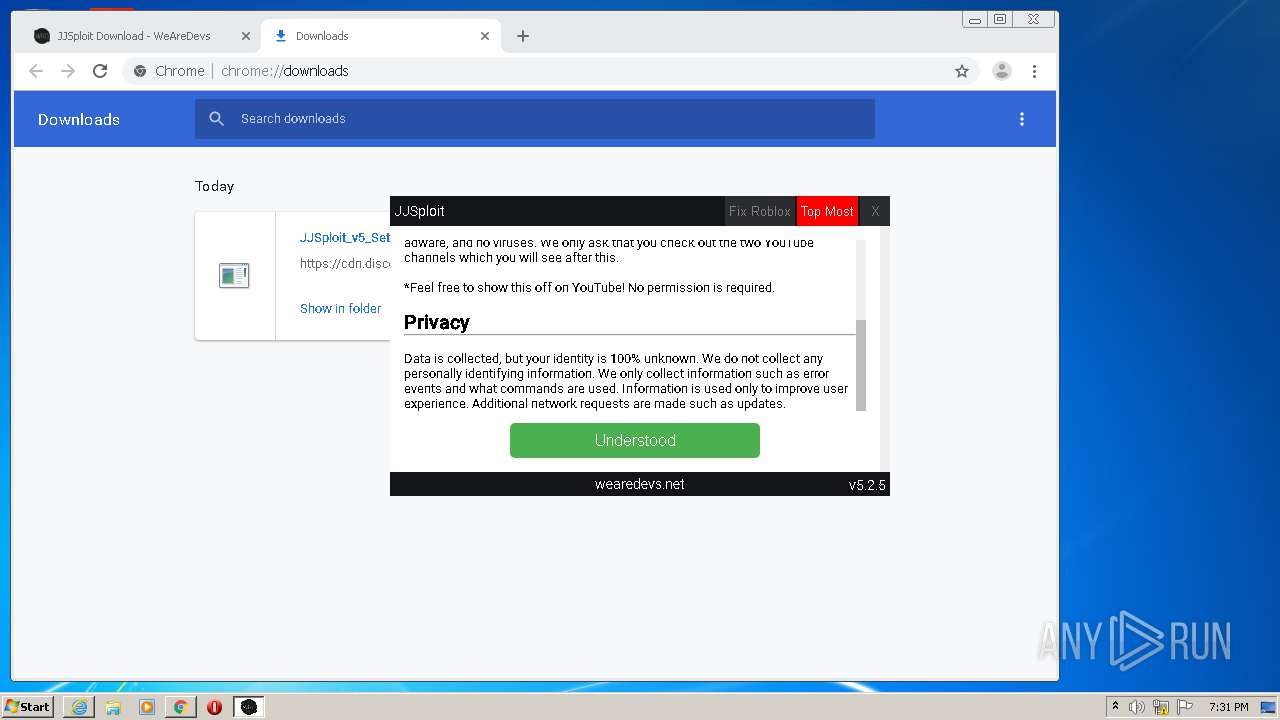 Https Wearedevs Net D Jjsploit Any Run Free Malware Sandbox Online - how to hack roblox with jjsploit youtube